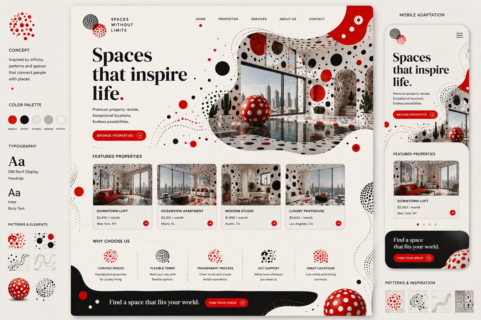 Spaces Without Limits visual concept